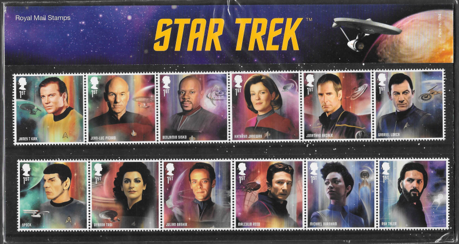 (image for) 2020 Star Trek Royal Mail Presentation Pack 594 - Click Image to Close